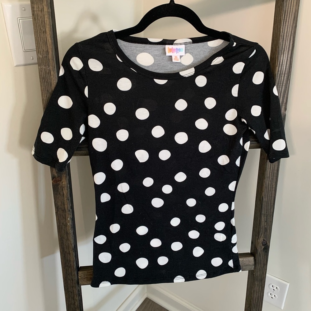 Black and White Polkadot LulaRoe Gigi